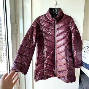 NEW NWOT Lauren Ralph Lauren Women's Chevron Quilted Down Jacket - Size M